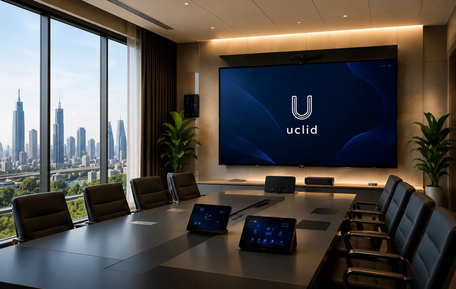 Uclid interactive display in a boardroom